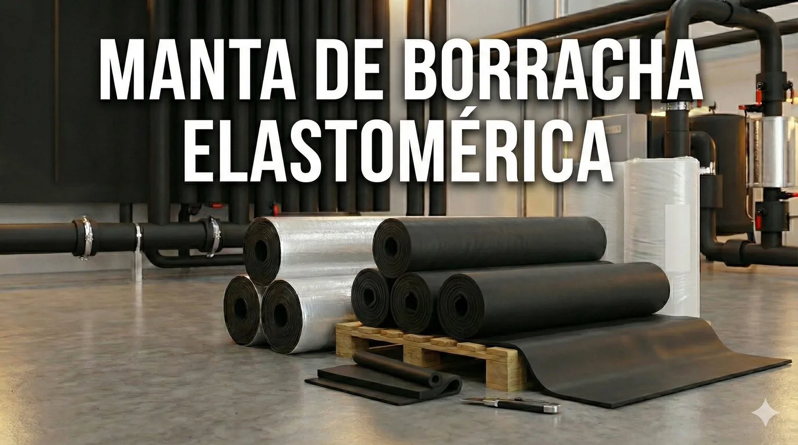 Manta de borracha elastomérica